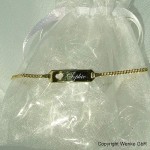 Taufarmband Gold mit ausgestanztem Herz