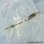 Taufarmband Gold mit integriertem Herz